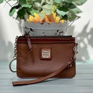 Dooney and Bourke Vintage Keyring and Leather Wristlet